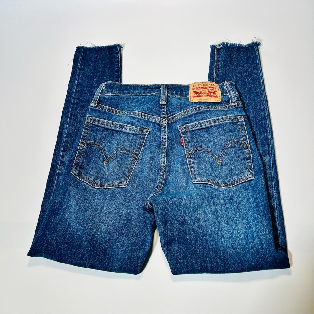 Levi’s jeans skinny jeans buttonfly medium wash high rise women size 25